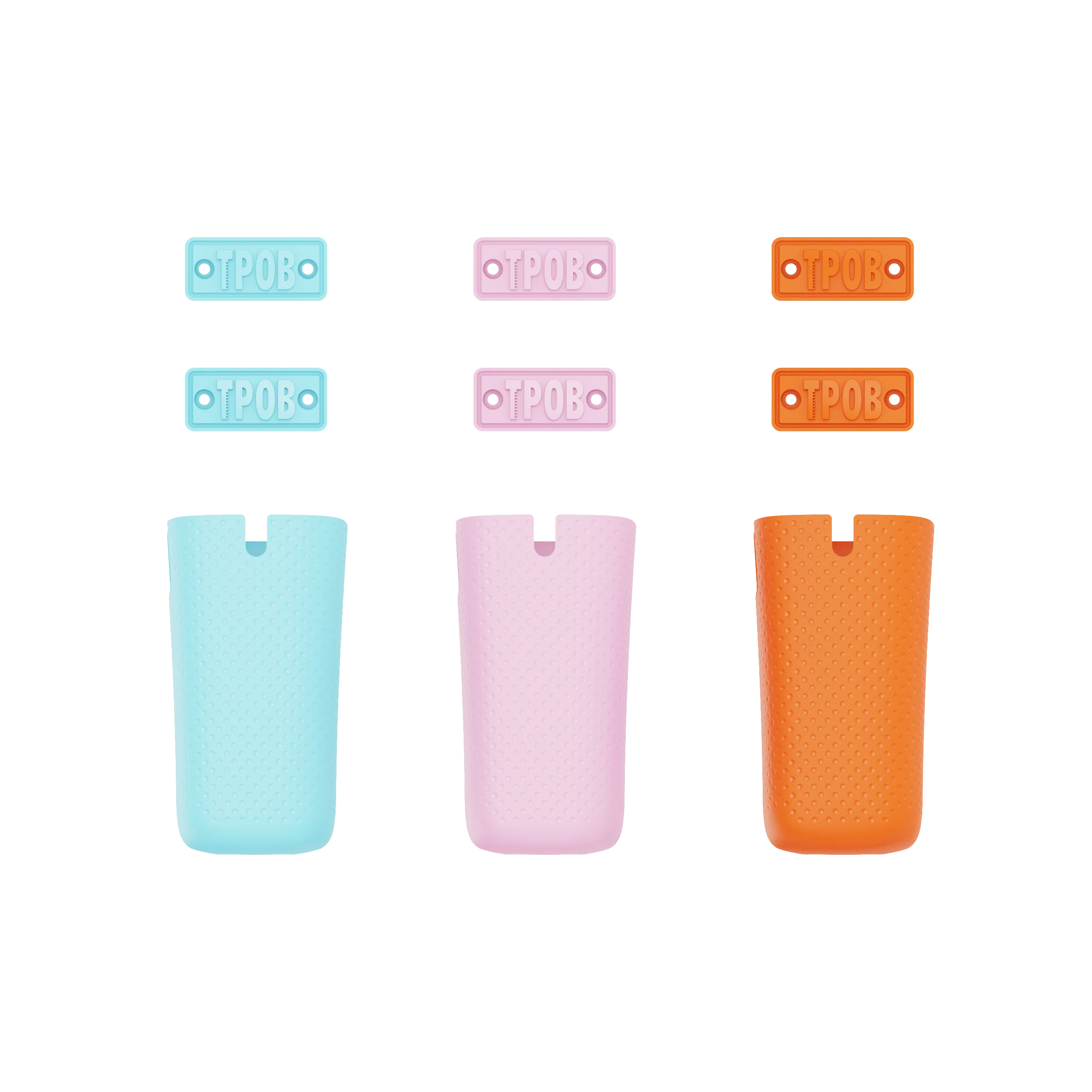 3 grip set for mini play bubblegum/candyfloss/orange