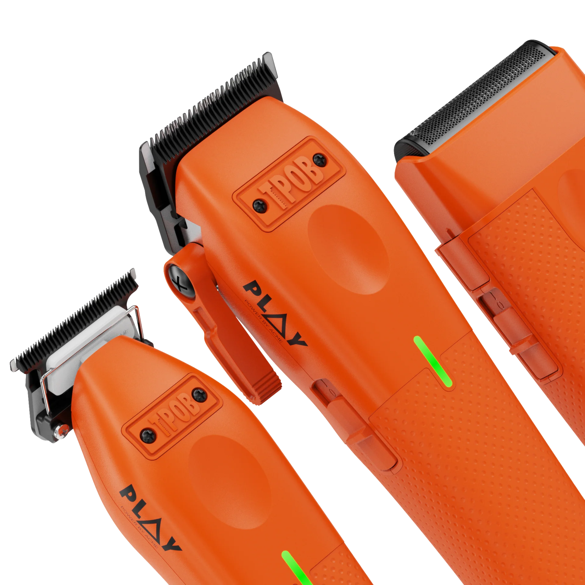 Play 3-Pack – Orange Edition (Clipper, Trimmer & Shaver with 3-Way Stand) (Wholesale case of 6) - Image 4