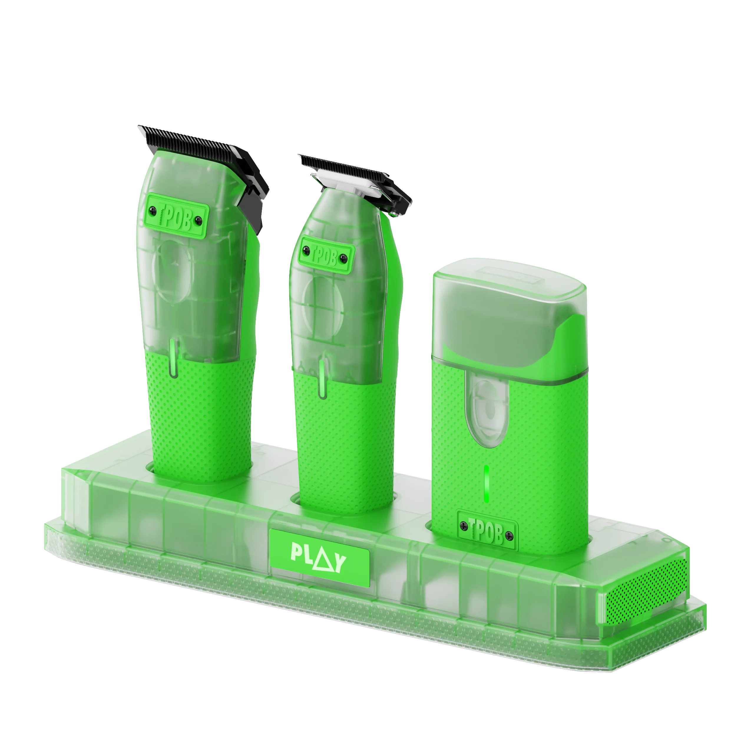 PLAY MINI Transparent GREEN bundle with stand (Wholesale case of 6) - Image 4