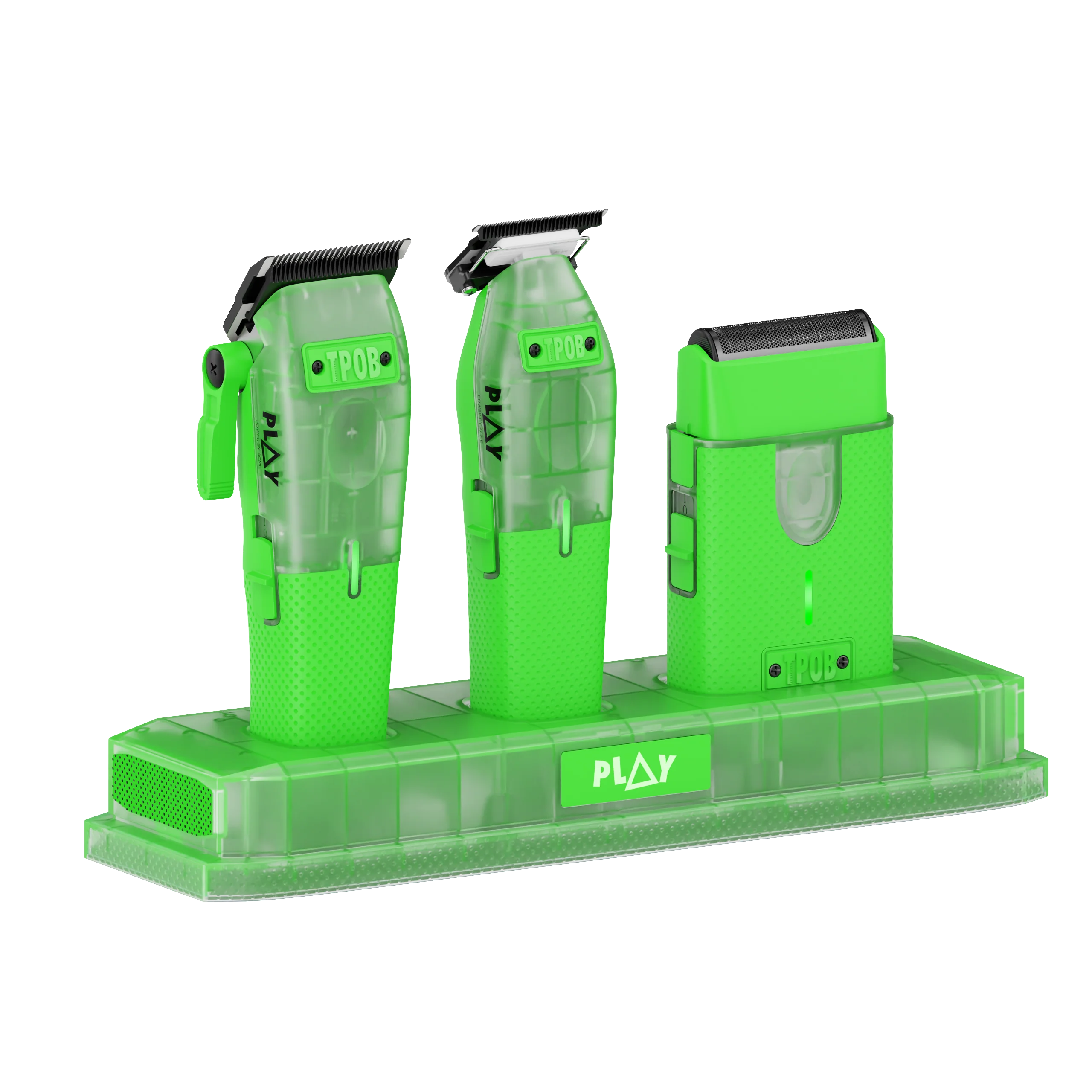 PLAY MINI Transparent GREEN bundle with stand (Wholesale case of 6) - Image 6